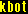 "kbot" rendered in yellow